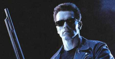 Arnold Schwarzenegger in the Terminator movie
