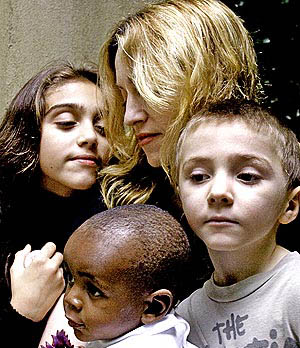 Madonna, her children, her family