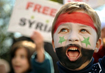 Syria protests rally